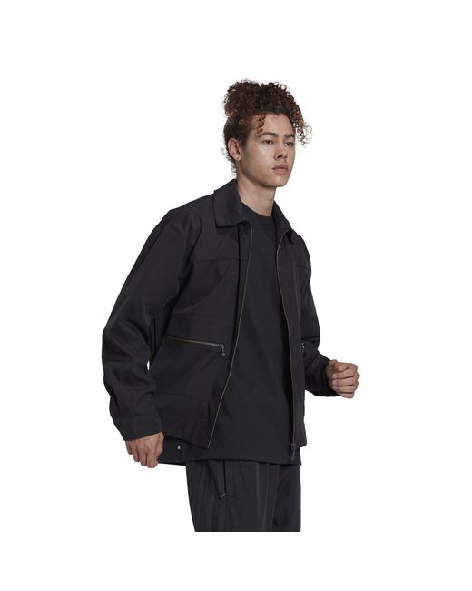 Adidas Originals Blue Adults Adicolour Contemp Long Sleeve Softshell Jacket