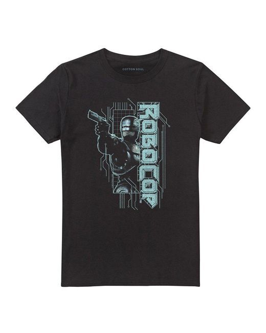 Other Black Robocop Murphy Split T Shirt for men