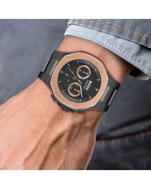 Boss Multicolor Gents Taper Chronograph Watch for men