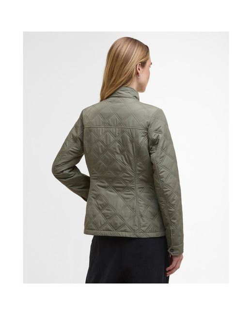 Barbour Green Halsey Long Sleeve Quilted Jacket
