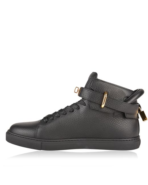 Buscemi Black 100Mm High Top Trainers for men