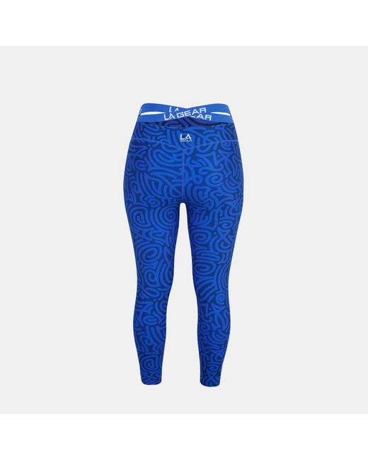 La Gear Blue Performance Gym Leggings