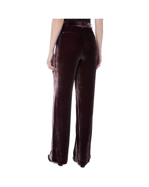 MICHAEL Michael Kors Purple Straight Leg Velvet Pants