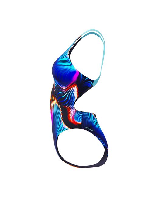 Speedo Blue All Over Print One Piece Swimsuit