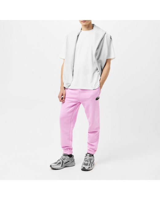 Lacoste Pink Jogging Bottoms for men