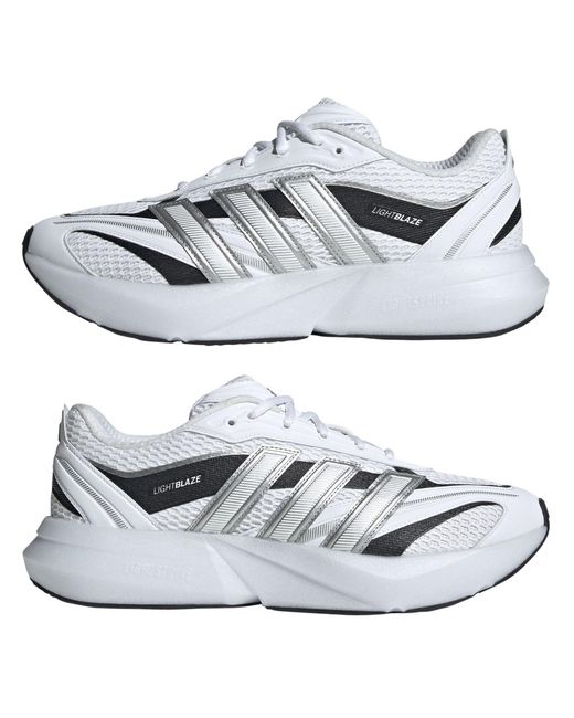 Adidas White Lightblaze Glow Shoes for men