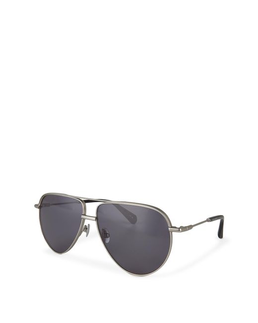 AllSaints Gray Murphy Aviator Sunglasses