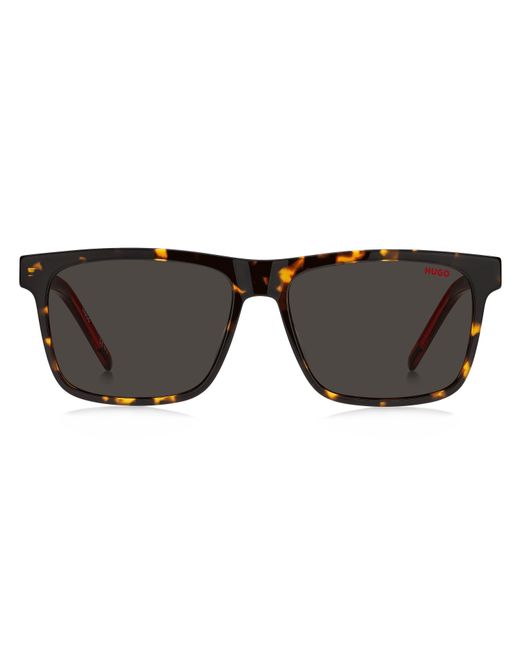 HUGO Black Round Sunglasses for men