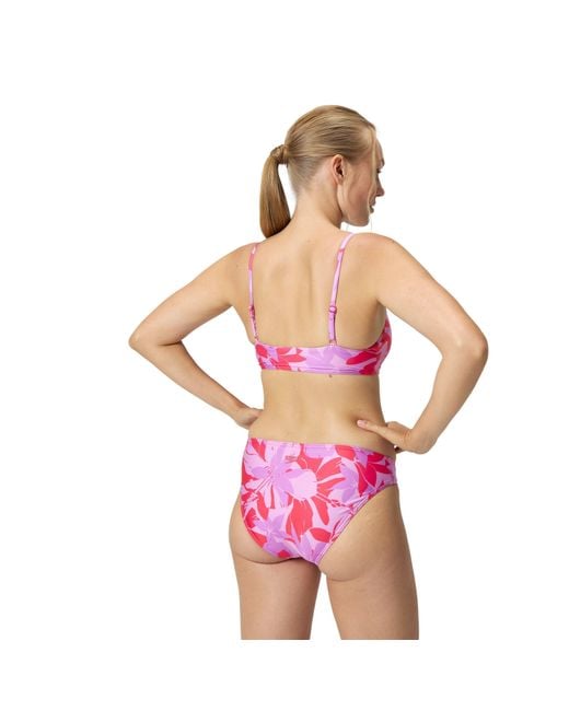Speedo Pink Printed Adjustable Thinstrap 2 Piece