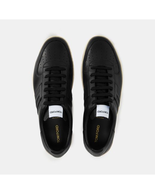 Tom Ford Black Low Trainers for men