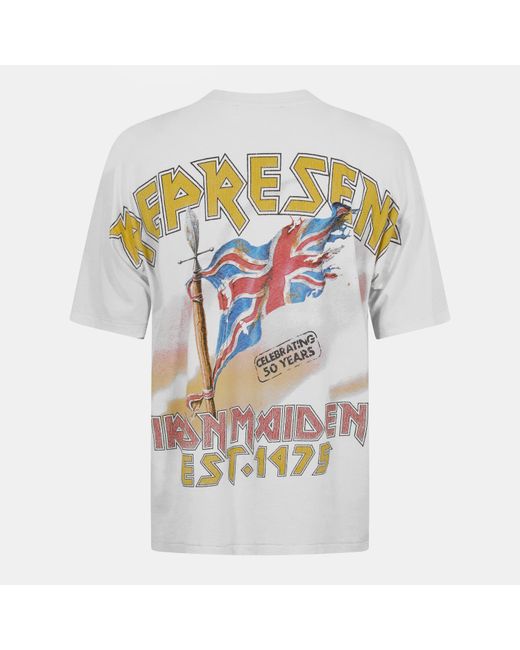 Represent Multicolor X Iron Maiden Bold Fashion Heavy Metal T-Shirt for men