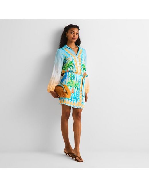 Never Fully Dressed Blue Rio Wrap Skirt