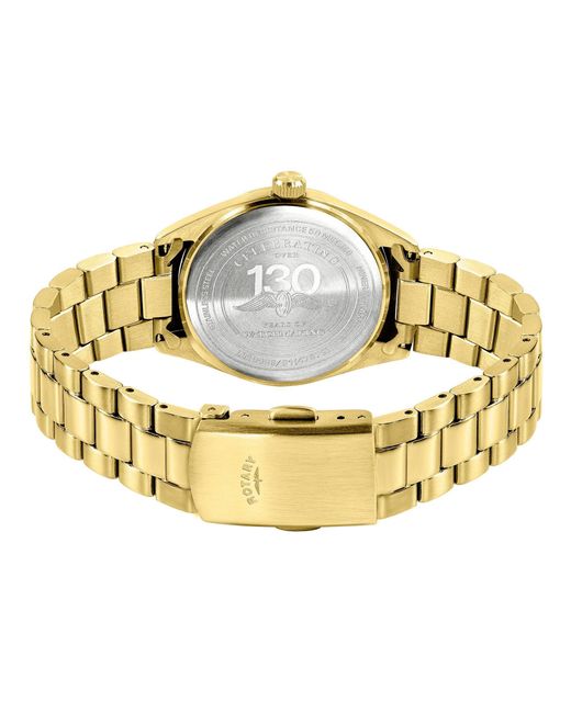 Rotary Metallic Ladies Heritage Dial Ss Bracelet Watc