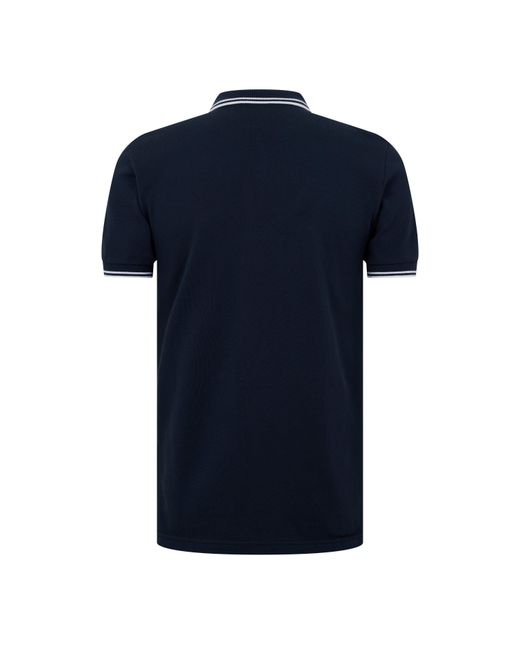 Pretty Green Blue Barton Short-Sleeve Polo Shirt for men