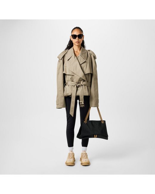 Balenciaga Black Large Crush Chain Bag
