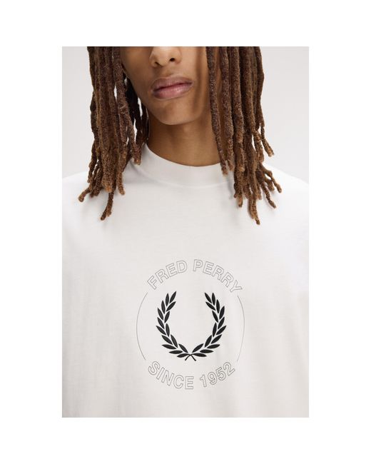 Fred Perry White T-Shirt for men