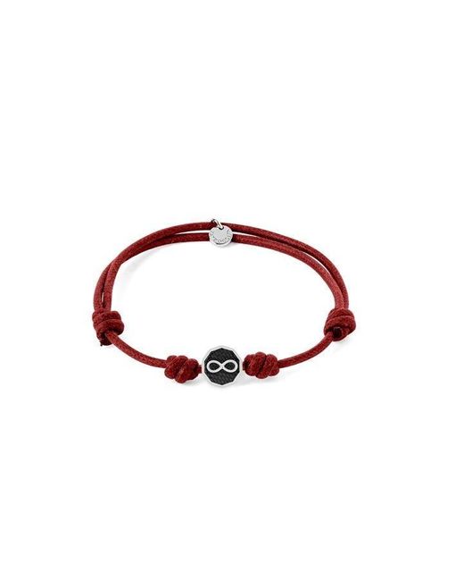 Tateossian Red Infinity Bracelet for men