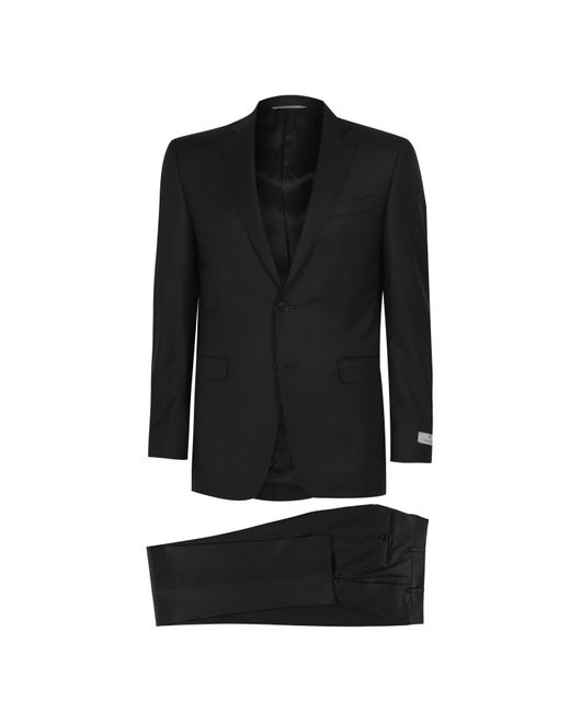Canali Black Milano Two Piece Suit for men