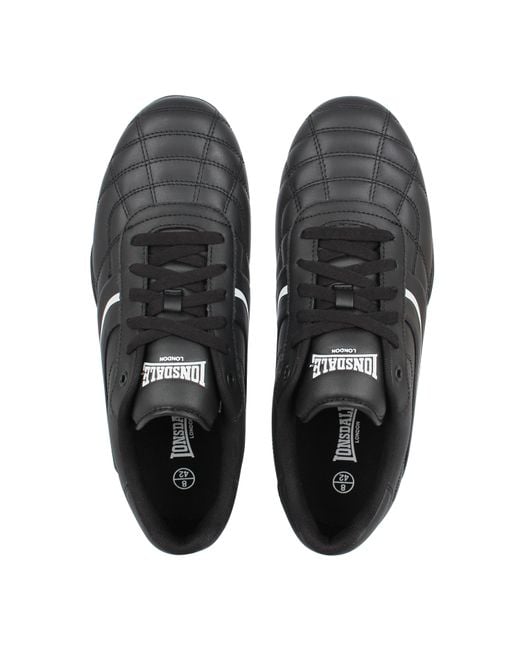 Lonsdale Black Camden Trainers for men