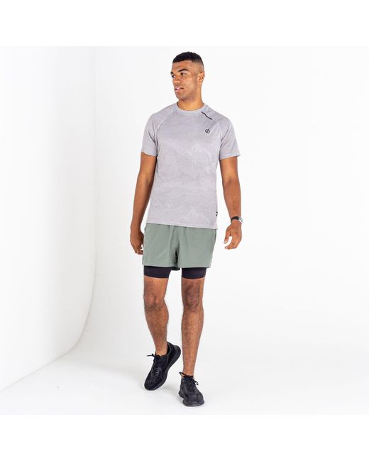 Dare 2b Gray Short-Sleeve Polo Shirt for men