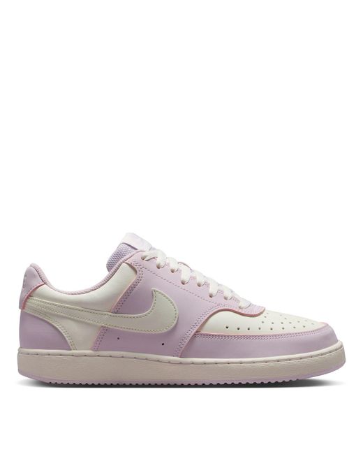 Nike Pink Court Vision Low Next Nature Trainers