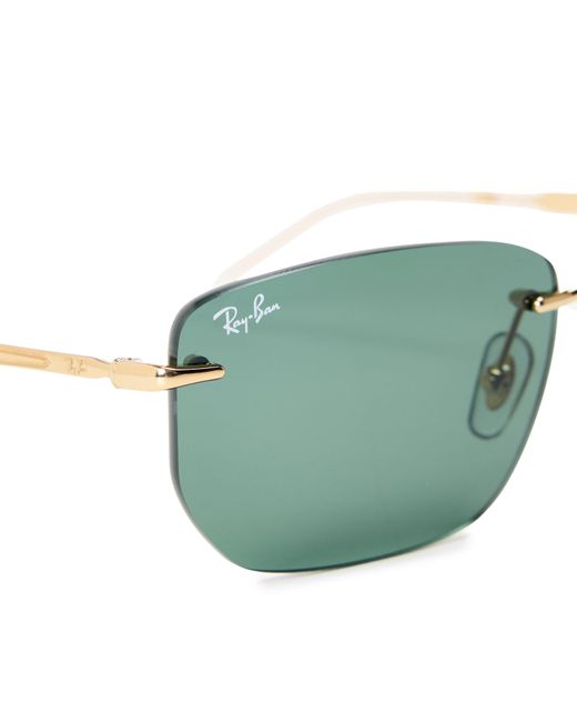 Ray-Ban Green Rectangle Sunglasses