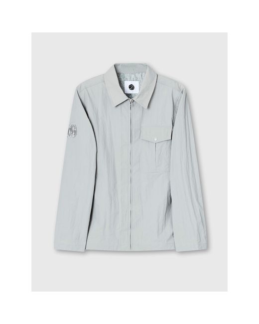 Pretty Green Gray Ridley Overshirt for men
