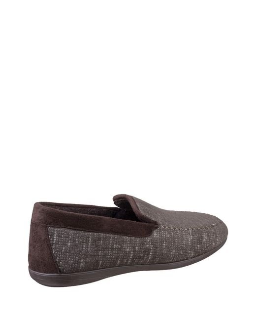 Cotswold Brown Stanley Loafer Slipper for men