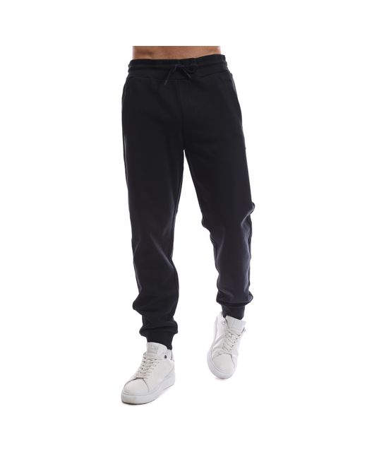 Emporio Armani Black Straight Leg Trousers for men