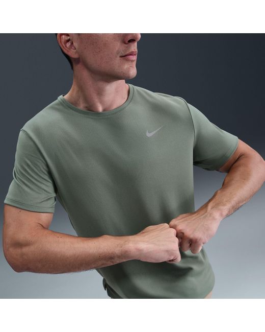Nike Green Miler Running Top for men