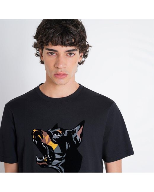 Antony Morato Black T-Shirt Regular Fit for men