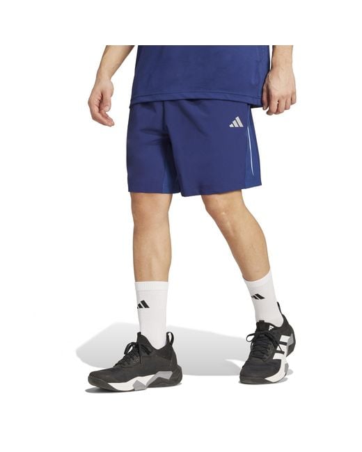 Adidas Blue Tech Apparel Shorts for men
