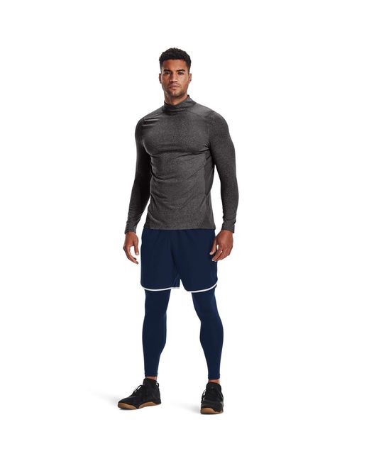 Under Armour Gray Coldgear Armour Fitted Mock for men