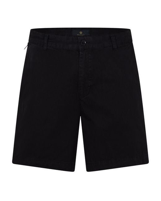 Belstaff Black Chino Shorts for men