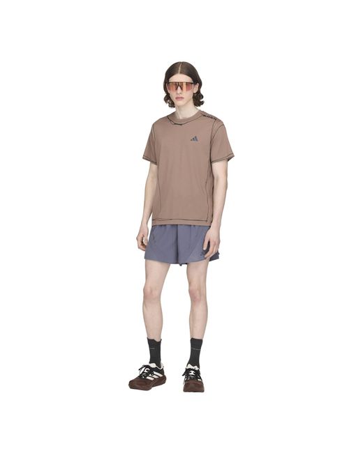Adidas Brown Running Unitefit T-Shirt for men