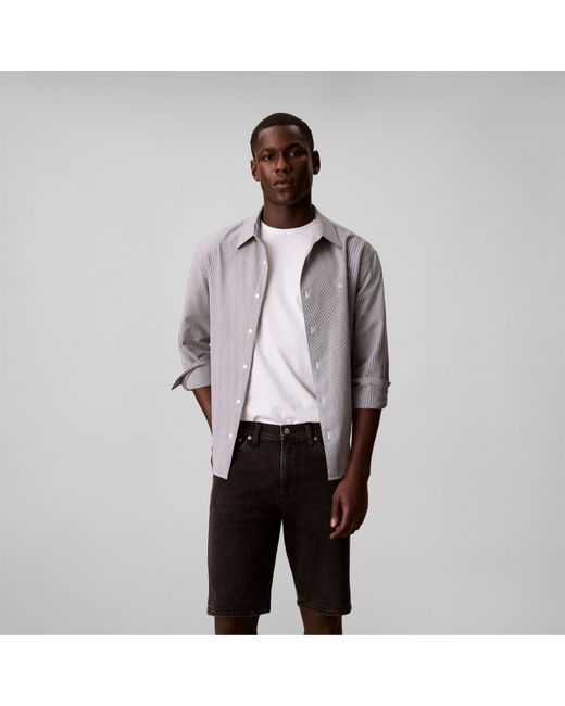 Calvin Klein Black Denim Shorts for men