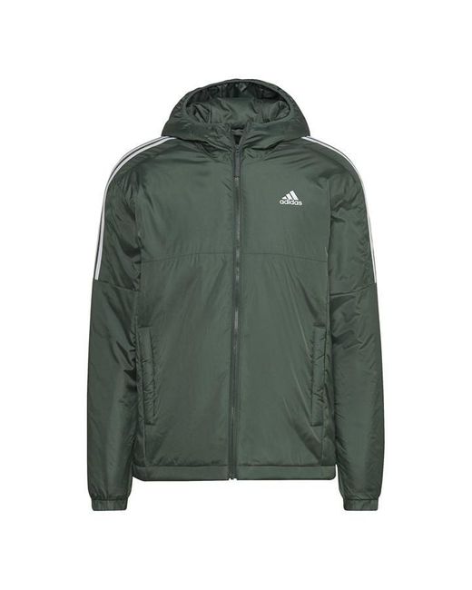 Adidas Green Essentials Insulated Hooded Jacket for men