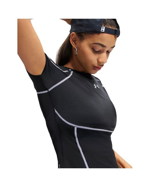Under Armour Black Heatgear Elite Short Sleeve Ultimate Reflective