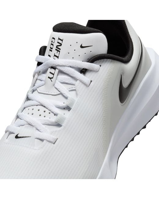 Nike White Infinity G 24 Golf Shoes for men