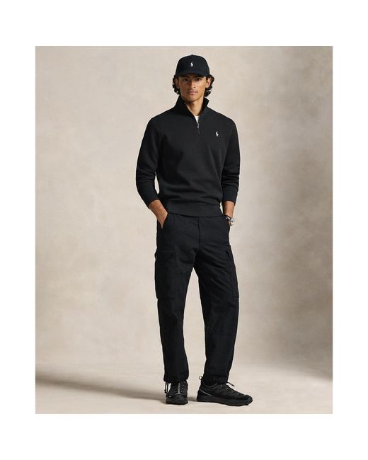 Polo Ralph Lauren Black Tech 1/4 Zip Fleece for men