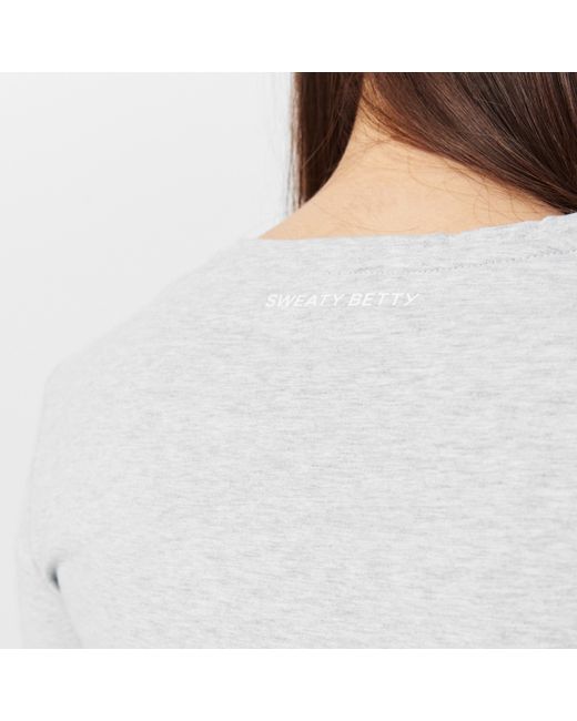 Sweaty Betty White Essential Long-Sleeve T-Shirt