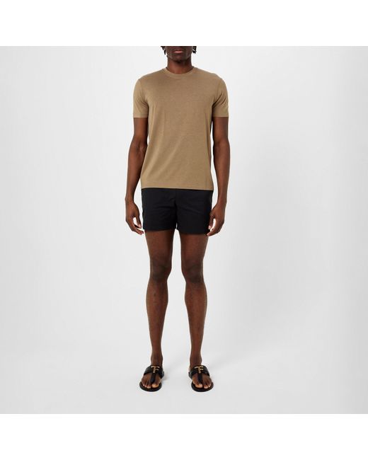 Tom Ford Blue Compact Poplin Swim Shorts for men