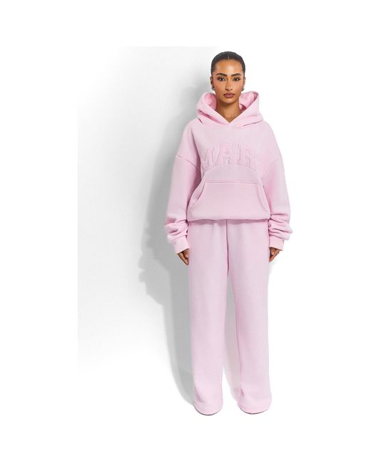 Mars the Label Pink Varsity Hoodie