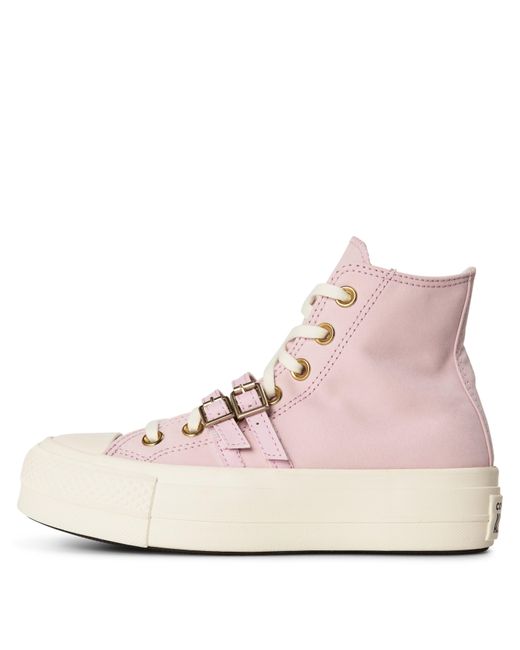 Converse Purple Chuck Taylor All Star Lif Canvas High-Top Trainers