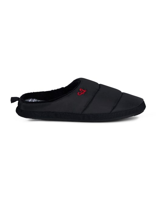 Farah Black Slippers- Tommer for men