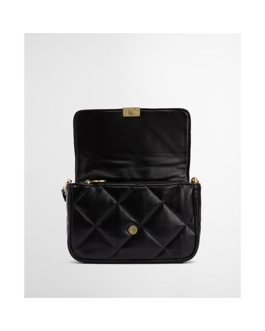 Barbour Black Soft Quilted Shoulder Bag