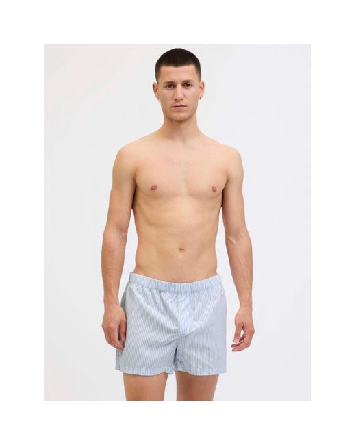 Jack & Jones Blue 3-Pack Milano Woven Boxers for men