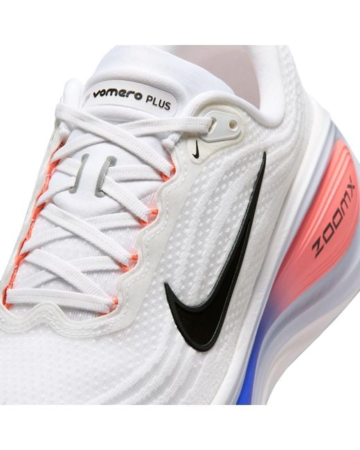 Nike White Vomero Plus Road Running Shoes for men