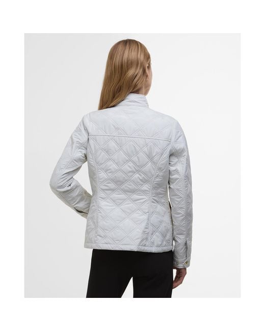 Barbour Gray Halsey Long Sleeve Quilted Jacket