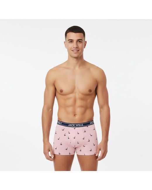 Jack Wills Blue Jw Daundley Boxers 3 Pack for men